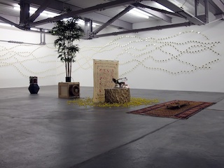 Alexandre Joly: Fire Squirrel, Installation im Vebikus 2012