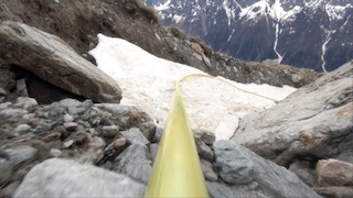 Christoph Rütimann: Handlauf Piz Duan, Videostill, 2013