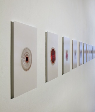 André Bless: Ruby Eyes, 2014, C-Print auf Acrylglas
