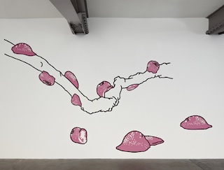 Susanne Fankhauser, Abstammung 2011, Acryl auf Wand, 270 x 500 cm