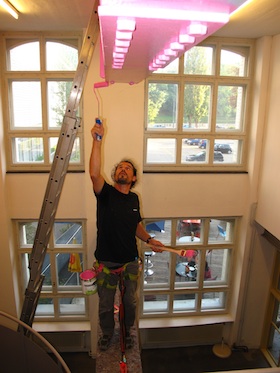 Ausstellung Marion Ritzmann (Aufbau)
