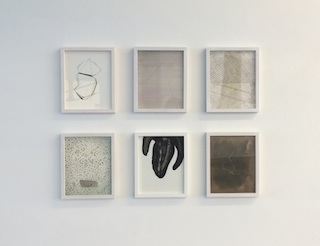 Lauter Rauten, Bildserie I – VI, Mischtechnik auf Papier, gerahmt, 32 x 24 cm, 2012/13     
