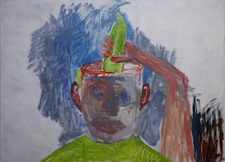 Beat Wipf, Gegen die Rubensdiagonale, 2012, 150x200cm, Öl auf Leinwand