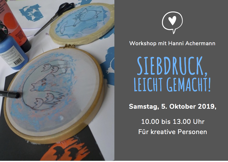 5.10.2019: Siebdruck leicht gemacht! Workshop in der Ausstellung «TEXTUR. Sprache und Erzählung in der Kunst». Für Erwachsene. post thumbnail image