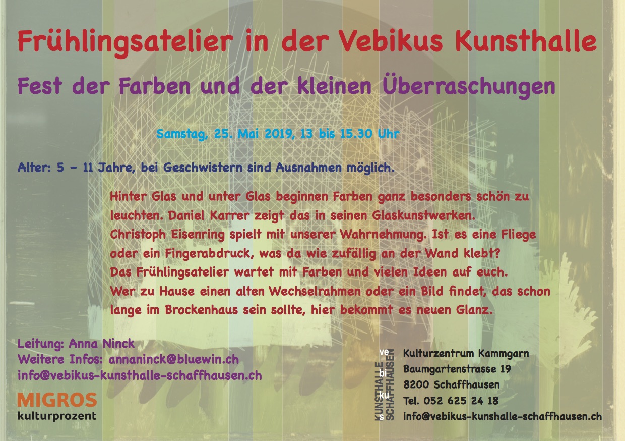 25.5.2019: Frühlingsatelier für Kinder ab 5 Jahren. Fest der Farben und der kleinen Überraschungen. post thumbnail image